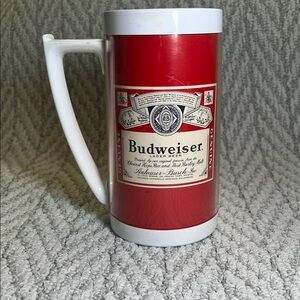 Budweiser‎ Red Beer Stein Mug